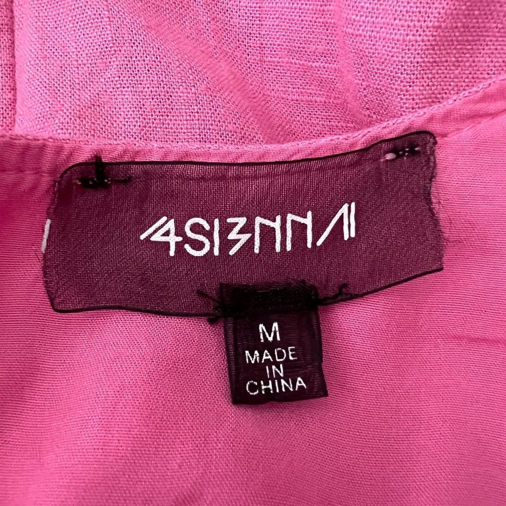 4SI3NNA Women Medium Pink Front tie Dress - Picture 4 of 7